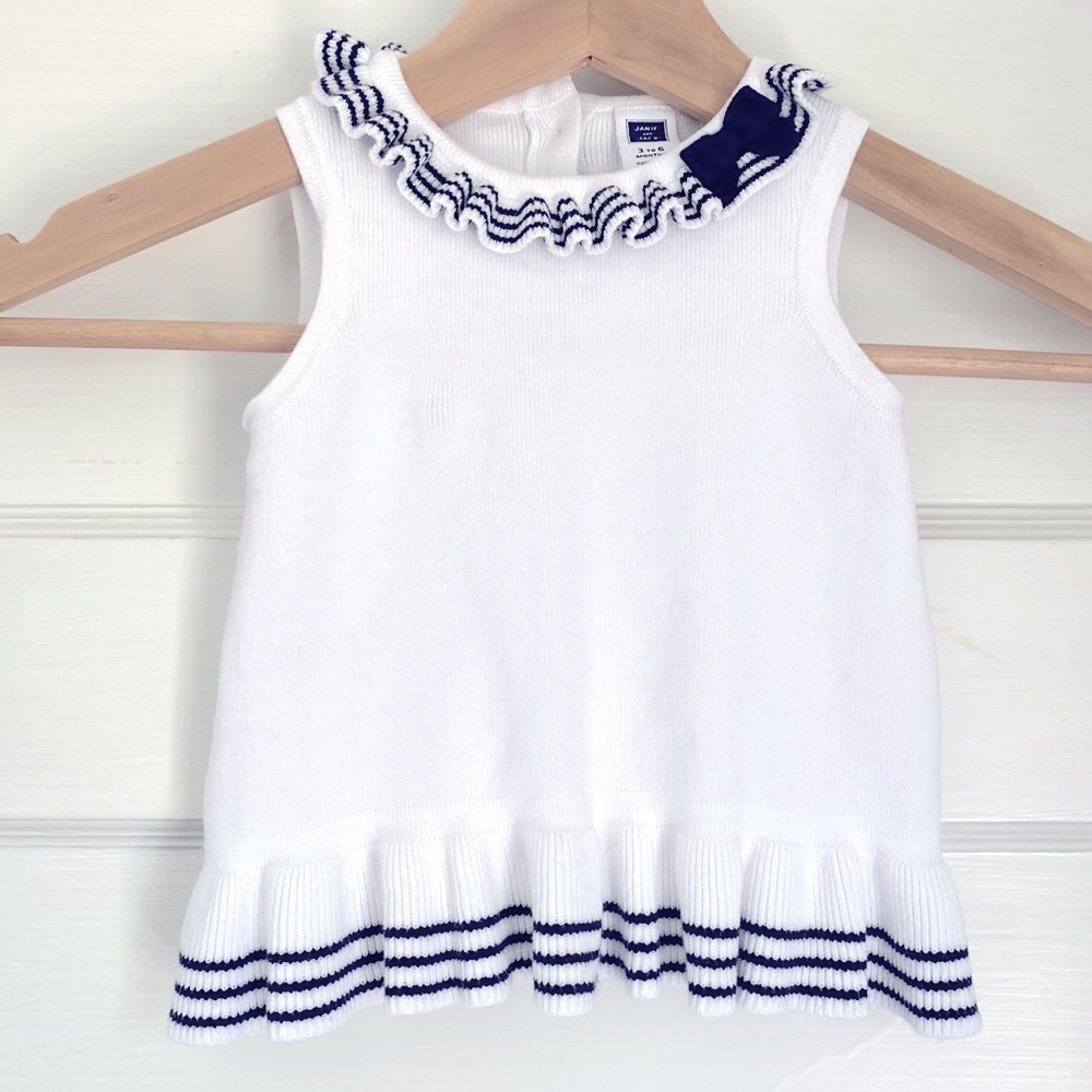 Janie & Jack Ruffle Sweater Tank